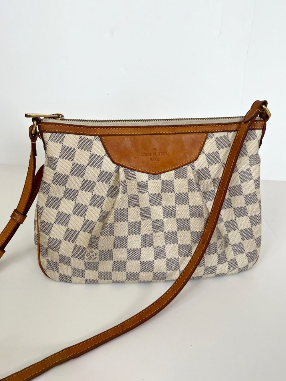 Louis Vuitton Damier Azur Siracusa Shoulder Bag_Good&Fair Condition